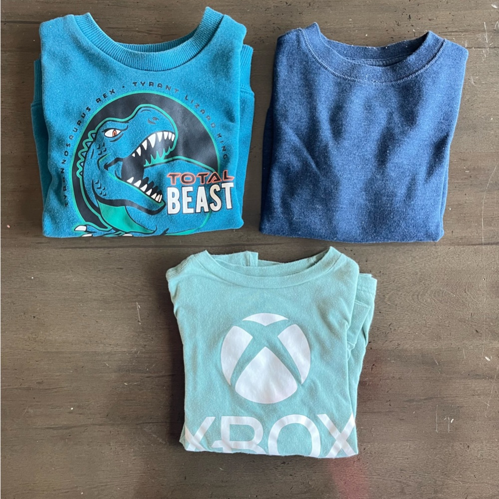 Blue Kids Graphic sweatshirt
